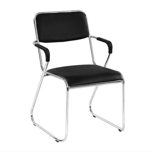 เก้าอี้รับรอง MEDILA รุ่น CH0181BK-H สีดำ _0